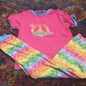 Pink and multicolores pyjamas